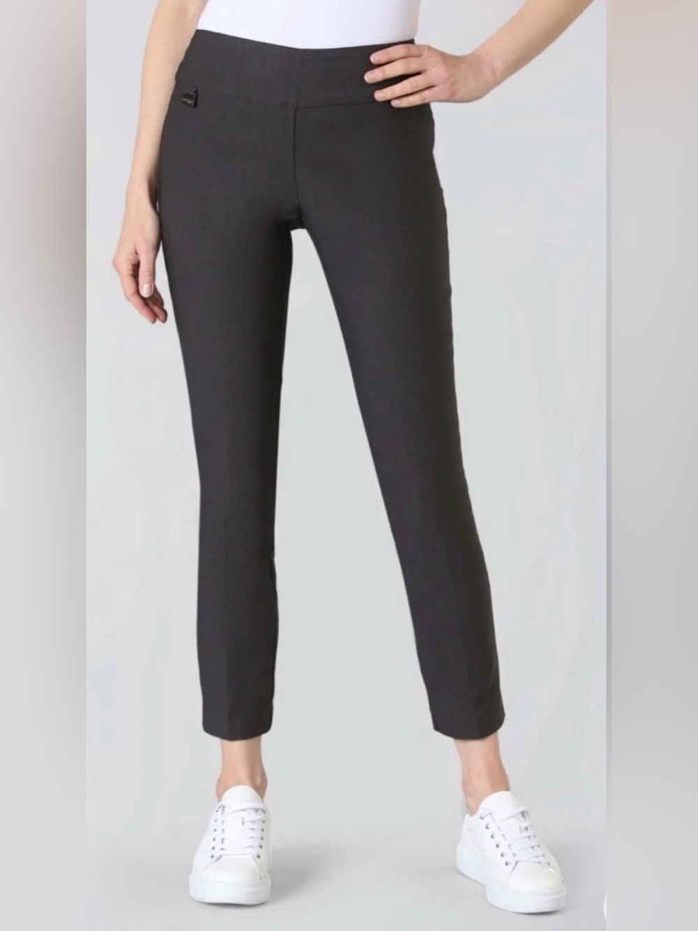 Lisette Montreal Women's Slim Ankle Pants in Dark Slate